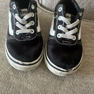 Vans Kids Classic Black and White Sneakers